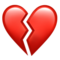 Broken Heart emoji on Apple